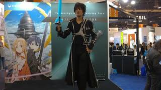 The Elucidator Sword Art Online at CES 2018 [upl. by Winson194]