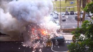 Balls of Steel Fire Fighter Explosion in His Face [upl. by Romelle]