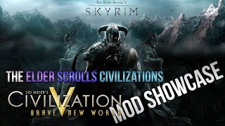 Civilization 5 The Elder Scrolls Civilization pack  Mod Showcase [upl. by France215]