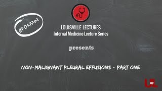 Nonmalignant Pleural Effusions with Dr Gauhar [upl. by Maiah]