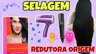 SELAGEM REDUTORA ORIGEM alisa todos os tipos de cabelo sem formol passo a passo em casa [upl. by Bradlee]