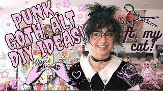 Easy Alt Punk and Goth DIY Fashion Ideas and Tips Plus Sewing Tutorial [upl. by Hortensia]