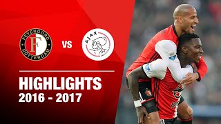 Highlights  Feyenoord  Ajax  Eredivisie 20162017 [upl. by Atteloj]