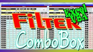 Filter ComboBox by Textbox Value Using Enter Key  FranchiseBall Excel Program Feature Keydown [upl. by Arabrab]