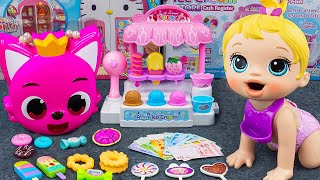 95 Minutes Satisfying with Unboxing Kitchen Playset Pinkfong Ice Cream Set ASMR  Lana Review Toys [upl. by Ursala]