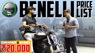 2022 All Benelli Bikes LATEST On Road Price List 🔥 Ft Upcoming Benelli Bikes 💥 Loan EMI Mileage [upl. by Deedee344]