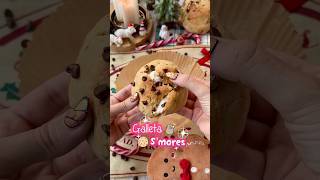 Galleta smores en airfryer 🍪receta recetaspostres [upl. by Waldron334]