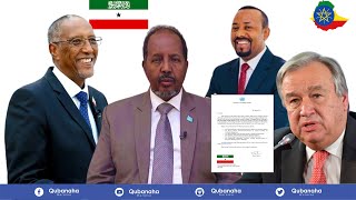 DEG DEG Qaramda Midoobay oo La hordhigay Warqada Aqoonsiga Somaliland Jabka Xasan Sheekh ku dhacay [upl. by Banyaz]