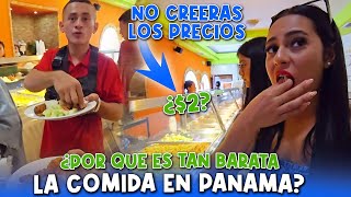 NO ESPERÁBAMOS encontrar comida tan barata en PANAMÁ Es mas barato que EL SALVADOR 💲😲 [upl. by Llehsyt]