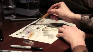 Corto Maltese watercolor live [upl. by Ecnerwal889]