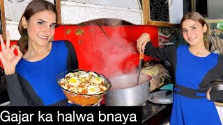 First time Gajar ka Halwa bnaya👩‍🍳  Sbh ko bhttt Axha laga 🙈 NA56 [upl. by Nnaul259]