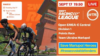 Zwift Racing League 20242025  Race 2 Points Race  Sugar Cookie  EMEAE Central C1 [upl. by Haon520]