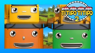 Full ver TITIPO S2 Compilation 610 l Train Cartoons For Kids  TITIPO TITIPO 2 [upl. by Alocin]