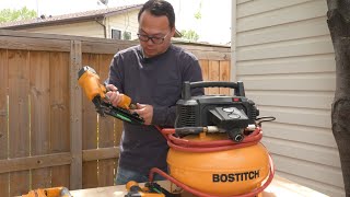 Review Bostitch Air Compressor 3Tool Combo Kit [upl. by Katrinka116]