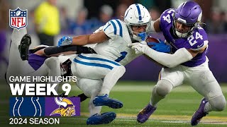 Indianapolis Colts vs Minnesota Vikings Game Highlights  NFL 2024 Season Week 9 [upl. by Gnilrits925]