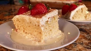 Strawberry Tres Leches Cake Three Milk Cake [upl. by Golden424]