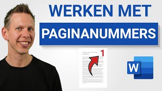 Invoegen paginanummer in Word vanaf specifieke pagina [upl. by Meri]