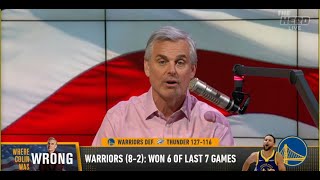 THE HERD  Colin Cowherd Admits He Was WRONG About The Golden State Warriors They Are ELITE  NBA [upl. by Ennaul]