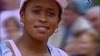 Chanda Rubin vs Jana Novotna 1995 RG Highlights [upl. by Hsaka]