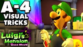 Luigis Mansion Dark Moon  Gloomy Manor  A4 Visual Tricks Nintendo 3DS Gameplay Walkthrough [upl. by Lower]