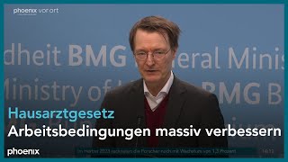 Prof Karl Lauterbach zum Kabinettsbeschluss des neuen Hausärztegesetzes am 270324 [upl. by Llibyc]