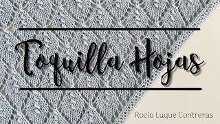 Toquilla o Arrullo Hojas Tutorial tejer punto de bebe [upl. by Sukramaj230]