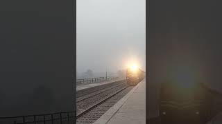 28dn Shalimar express 4hr late ZCU30 on lead foggy train railfain expresstrain railway [upl. by Buttaro473]