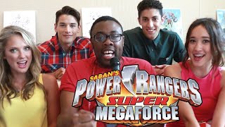 POWER RANGERS Super Megaforce Cast Interview  Black Nerd [upl. by Yzus806]