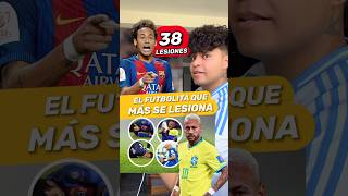 😢 NEYMAR JR  EL FUTBOLISTA QUE MÁS SE LESIONA joshjuanico futbol viralvideo shorts [upl. by Nyltiac498]