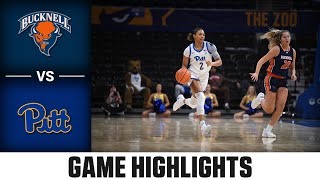 Bucknell vs Pitt Game Highlights  202425 ACC Women’s Basketball [upl. by Mairem70]