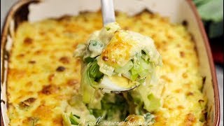 Leek Gratin Recipe  A WellSeasoned Kitchen® [upl. by Tterag]