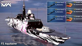 FS Aquitaine  Powerful Antisubmarine Frigate  Modern Warships Gameplay [upl. by Jimmy]