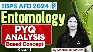 IBPS AFO 2024  Entomology PYQ Analsysis Based Concepts 15  By Meenakshi Mam [upl. by Naenej]