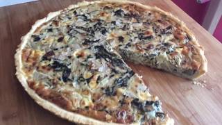 TARTE aux BLETTES BLEU DAUVERGNE POIRES et NOIX recette veggie [upl. by Elnar242]