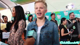 Carson Lueders Interview  2016 Kids Choice Awards [upl. by Anairo]