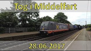 Tog i Middelfart 28062017 DSB  Hectorrail [upl. by Serge]