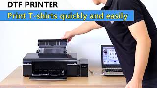 DTF L805L800 printer automatic A4 size printer How To Print DTF Film [upl. by Ecile]