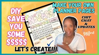 DIY Planner Pages  Easily Track your Budget  Lets Chit Chat [upl. by Maunsell274]