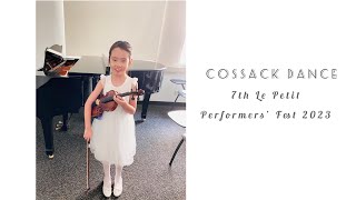 SongMin 8yo  Cossack Dance ABRSM Violin Grade 5  7th Le Petit Performers’ Festival [upl. by Ococ]