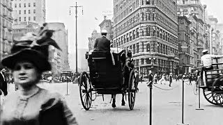 Surreal Old Timey Film Of New York City In 1911 [upl. by Leonhard]