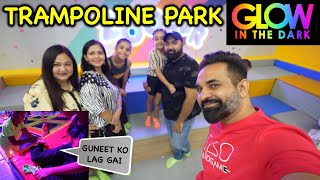 Glow in the Dark TRAMPOLINE PARK in Delhi  Zooper [upl. by Gujral611]