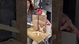 Inlay Resawing on the Harvey Bandsaw by TwoMooseDesign woodworking woodworker diy tools [upl. by Bayless]