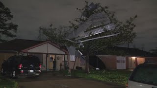 Pasadena residents thankful no one was injured after storms damage home [upl. by Geneva]