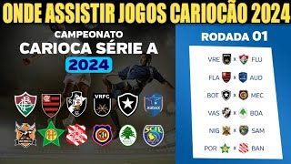 COMO ONDE E QUANDO ASSISTIR OS JOGOS DO CAMPEONATO CARIOCA 2024  QUANDO É A ESTRÉIA DO FLAMENGO [upl. by Akelam747]