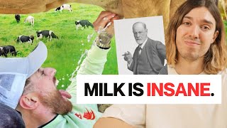 The shocking reason why humans started drinking cows milk 🤢 [upl. by Arodnap]