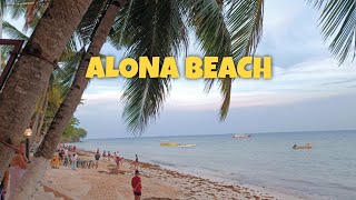 PANGLAO BEACH BOHOL  VILLA TOMASA ALONA KEW  WALK TOUR [upl. by Kooima]