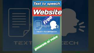 Free Text To Speech Online with Lifelike Voices shorts youtubeshorts [upl. by Maggio498]