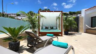 Luxury Family Bungalow TwoBedroom with Extra Big ChillOut TerraceBalinese BedCosta AdejeTenerife [upl. by Ecinnej884]