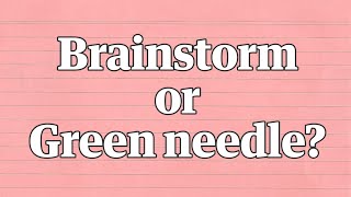 Brainstorm or green needle The new Yanny or Laurel [upl. by Urba143]