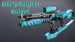 Destiny 2  Witch Queen  Trust Goes Both Ways Questline for the Likely Suspect Fusion Rifle [upl. by Anasiul776]